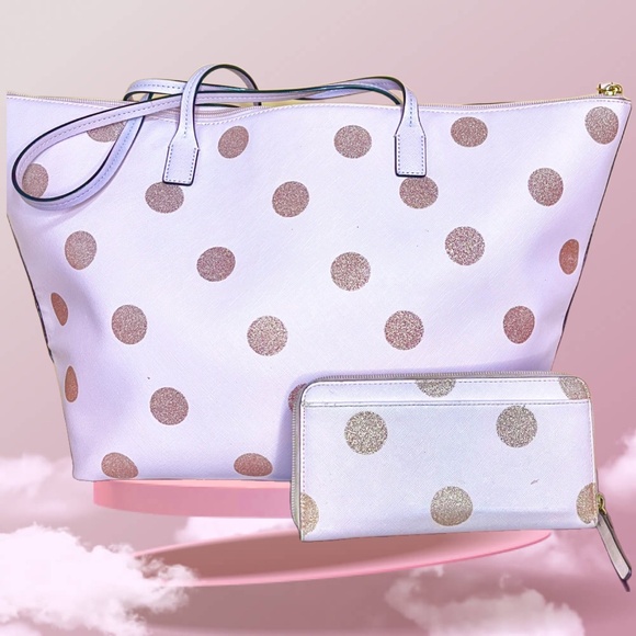 Kate Spade Hani Haven Lane Tote and Matching Continental Wallet - Picture 2 of 4